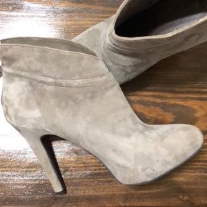 Jessica Simpson Gray Suede Booties